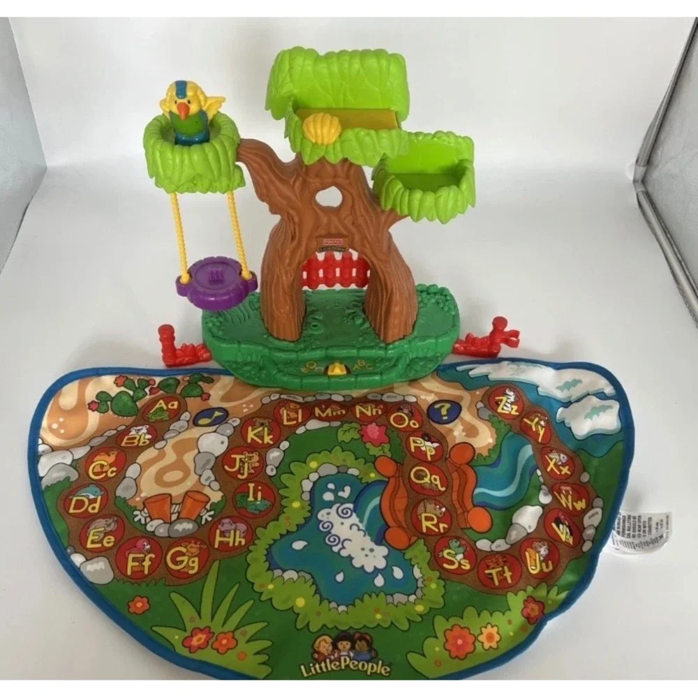 Fisher Price Little People A to ZLearning Zoo Alphabet Mat Tree House Toy 2004